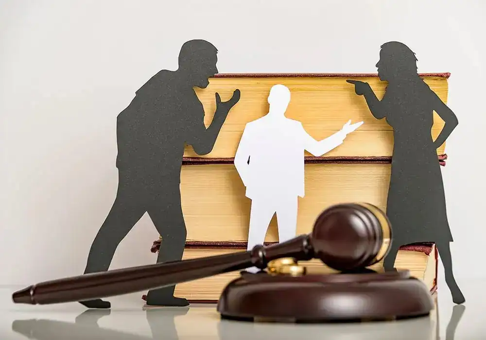 image of couple arguing through divorce Newquay